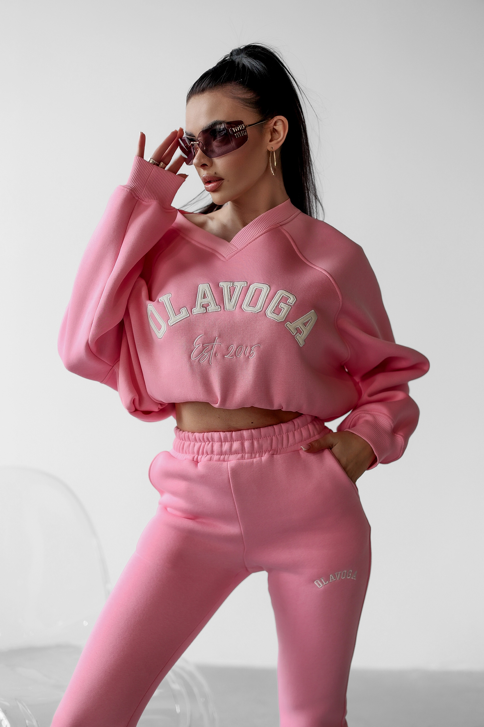 Dres ocieplany ELIT OLAVOGA pudrowy róż