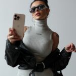 Komplet prążkowany NERIX OLAVOGA szary