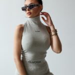 Komplet prążkowany NERIX OLAVOGA szary