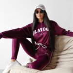 Dres welurowy HANA OLAVOGA bordowy