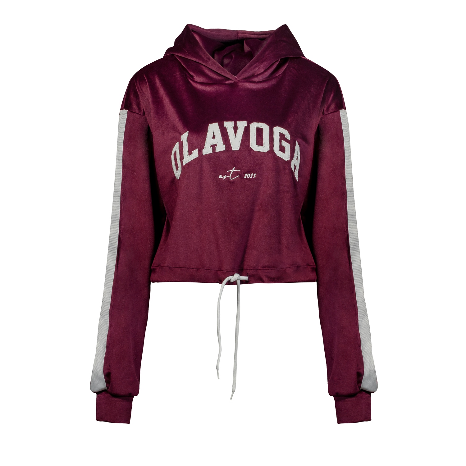 Dres welurowy HANA OLAVOGA bordowy Dres welurowy HANA OLAVOGA bordowy