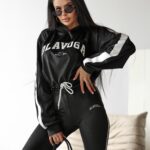 Dres welurowy HANA OLAVOGA czarny