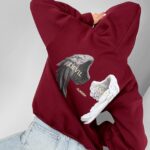 Bluza oversize WINX OLAVOGA bordowa