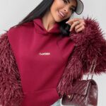 Bluza oversize WINX OLAVOGA bordowa