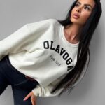 Bluza bawełniana MARI OLAVOGA ecru