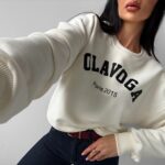 Bluza bawełniana MARI OLAVOGA ecru