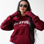 Bluza ocieplana TRODE OLAVOGA bordowa