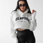 Bluza ocieplana TRODE OLAVOGA ecru