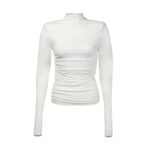 Bluzka z marszczeniami BESO OLAVOGA ecru