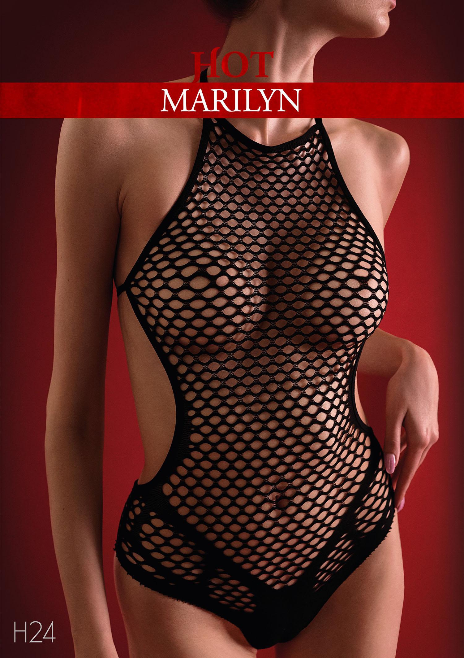 Bodystocking kabaretkowe elastyczne czarne