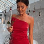 Sukienka lateksowa NB Rosi czerwona