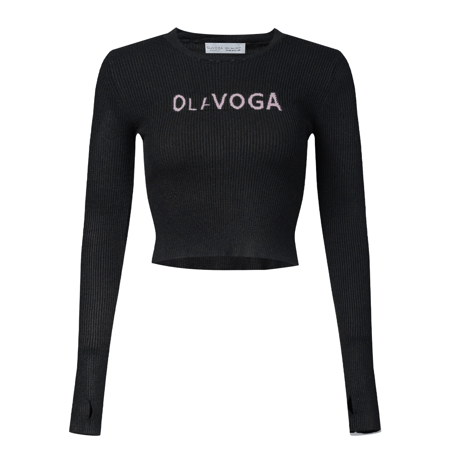 Sweter dopasowany JACQUELINE OLAVOGA czarny