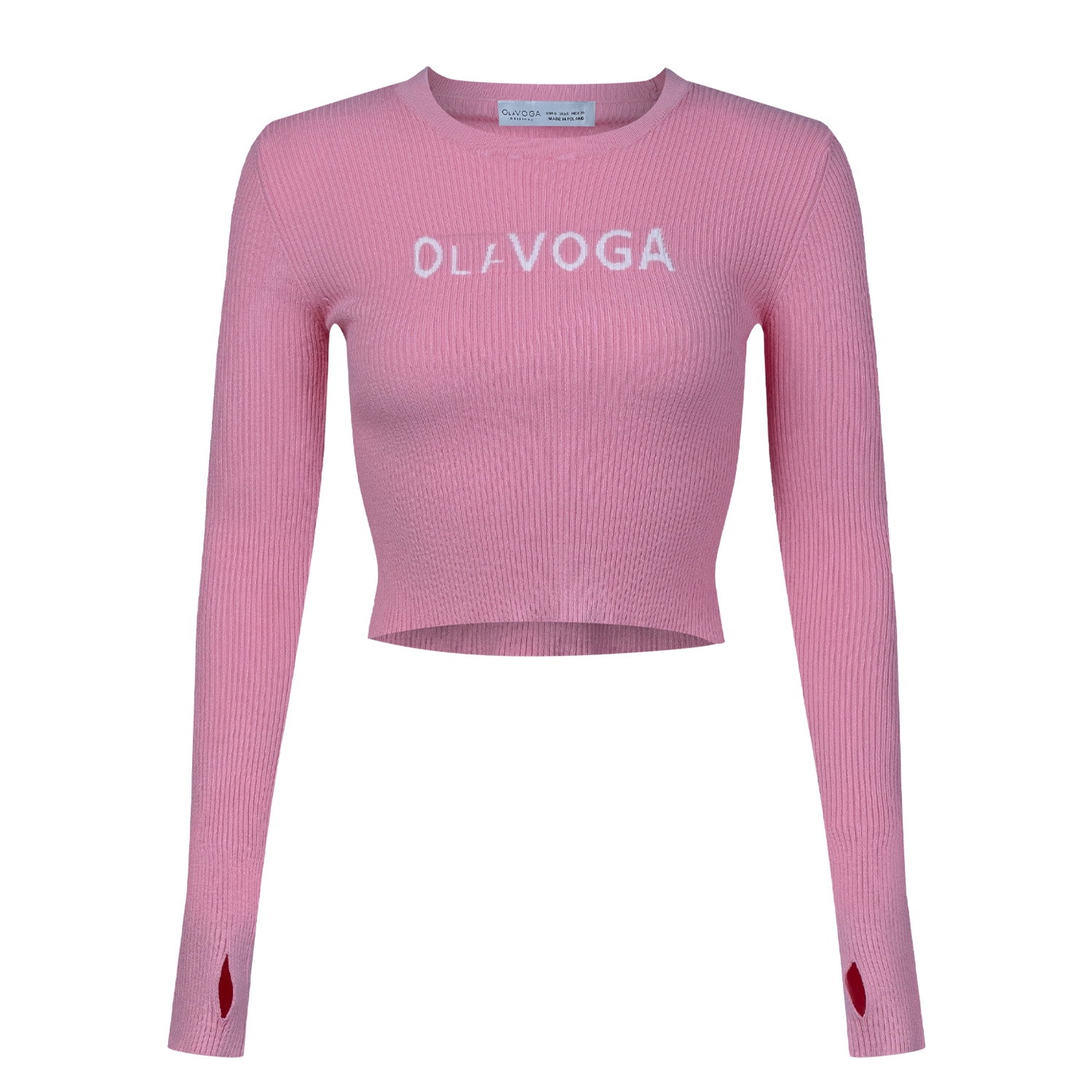 Sweter dopasowany JACQUELINE OLAVOGA róż Sweter dopasowany JACQUELINE OLAVOGA róż