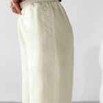 Spodnie sportowe bawełniane HOYO OLAVOGA ecru