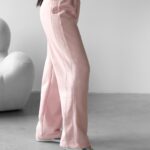 Spodnie sportowe bawełniane HOYO OLAVOGA pudrowy róż