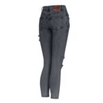 Spodnie jeansowe dopasowane LUNA OLAVOGA szare