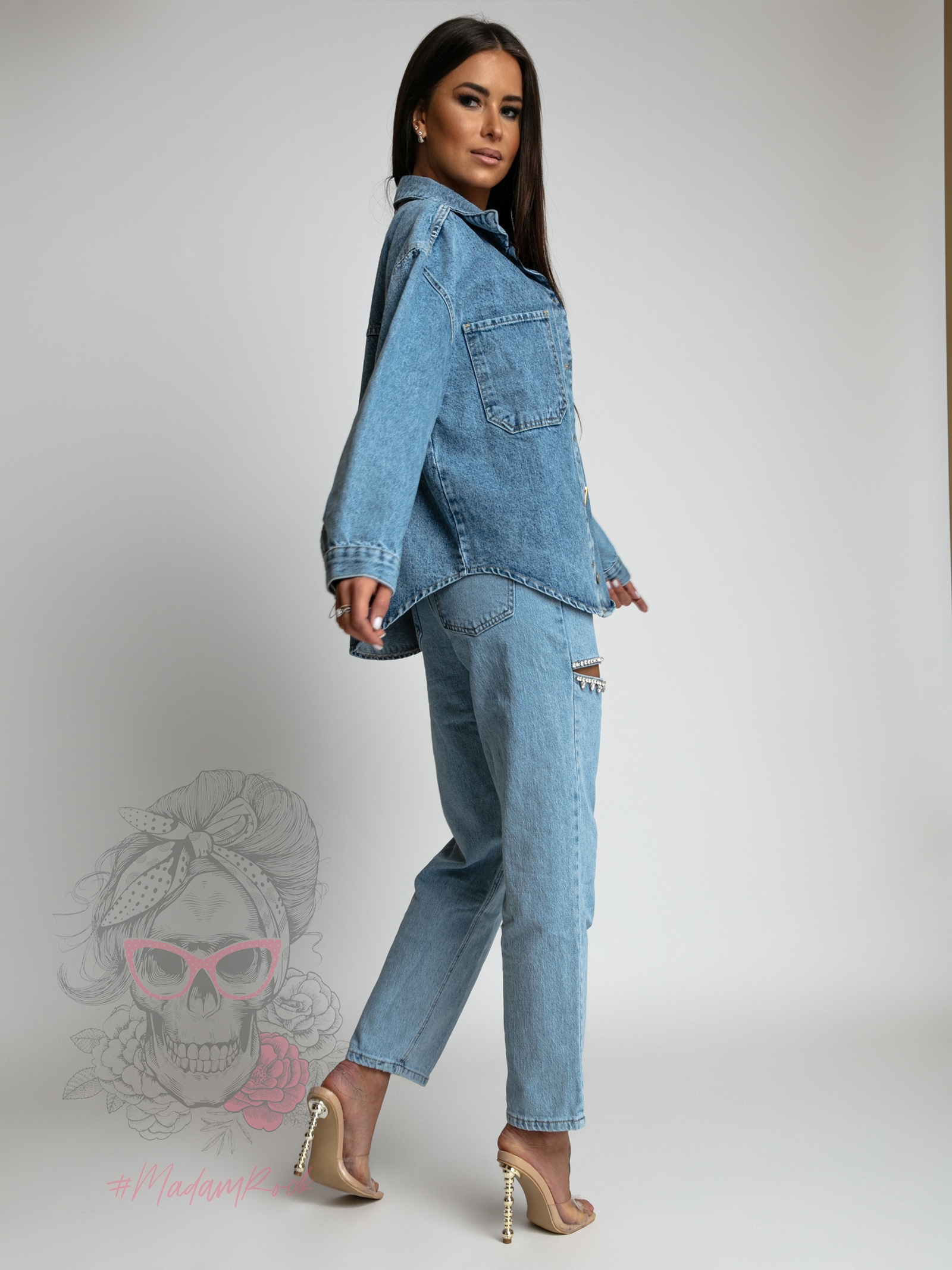 Koszula jeansowa/ katana Livin niebieska Koszula jeansowa/ katana Livin niebieska