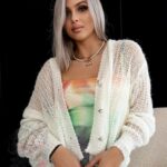 Sweter ażurowy Musito ecru