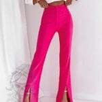 Spodnie eleganckie dzwony Keloni II fuksja