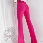 Spodnie eleganckie dzwony Keloni II fuksja