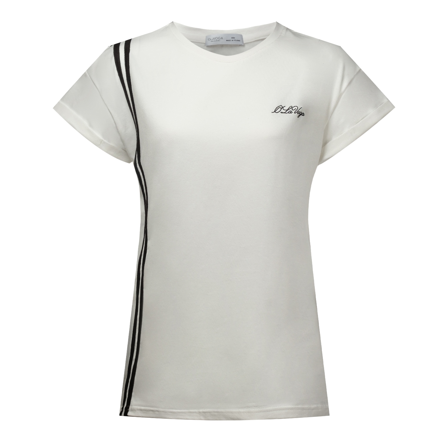 T-shirt taliowany RISCE OLAVOGA ecru T-shirt taliowany RISCE OLAVOGA ecru