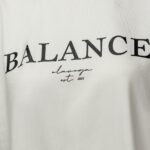 T-shirt bawełniany BALANS OLAVOGA ecru