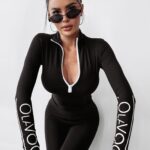 Bluzka z suwakiem BIANCO OLAVOGA czarna