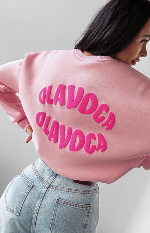 Bluza oversize MUTTI OLAVOGA pudrowy róż