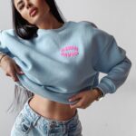 Bluza oversize MUTTI OLAVOGA błękit