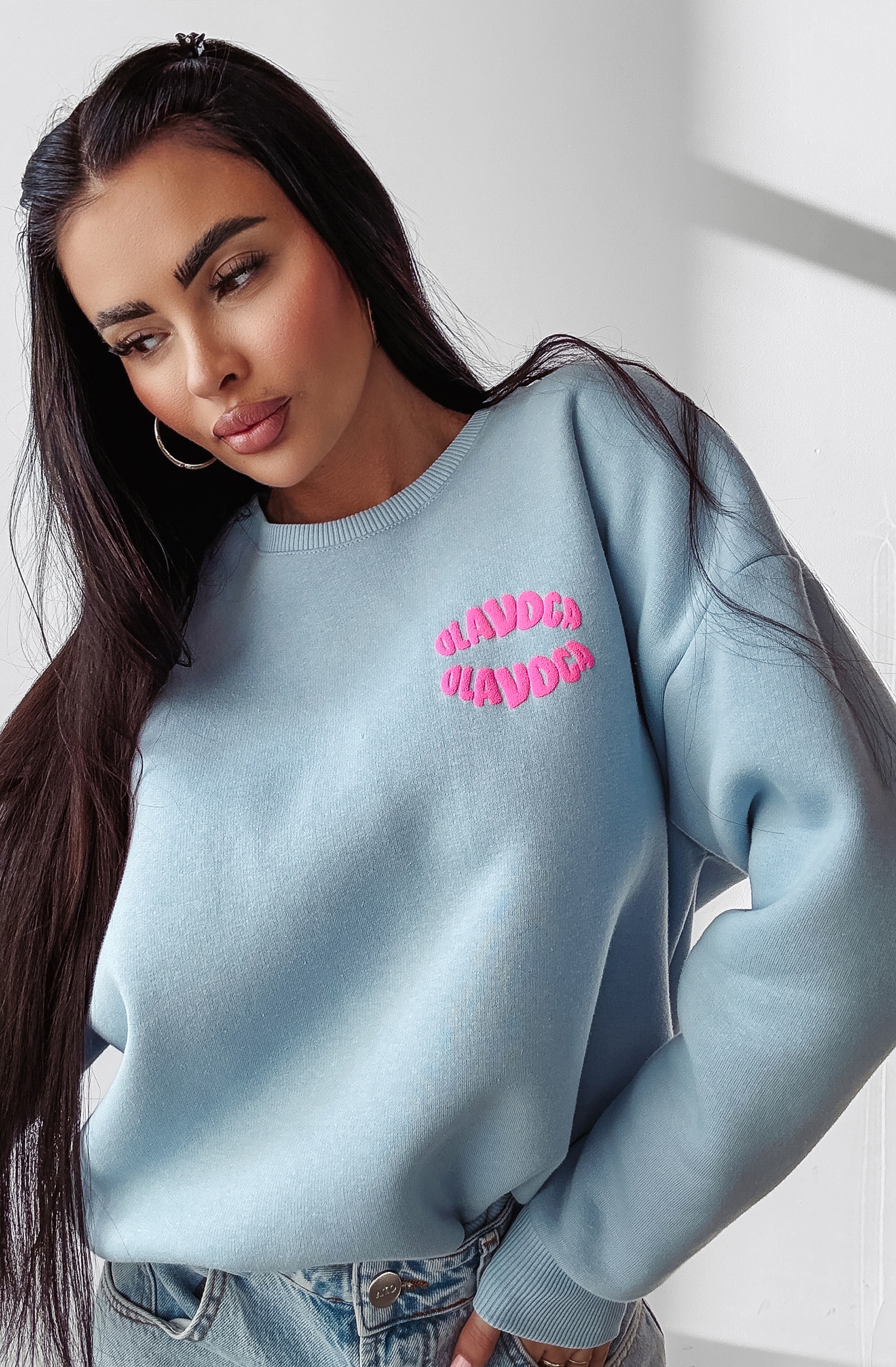 Bluza oversize MUTTI OLAVOGA błękit