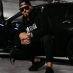 Bluza męska z kapturem COLD OLAVOGA czarna