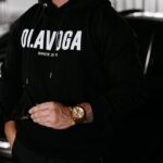 Bluza męska z kapturem COLD OLAVOGA czarna