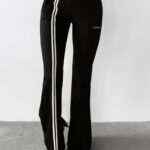 Spodnie z lampasami CLOCHE OLAVOGA czarne