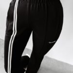 Spodnie z lampasami CLOCHE OLAVOGA czarne