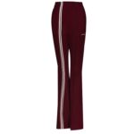 Spodnie z lampasami CLOCHE OLAVOGA bordowe
