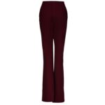 Spodnie z lampasami CLOCHE OLAVOGA bordowe