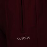 Spodnie z lampasami CLOCHE OLAVOGA bordowe