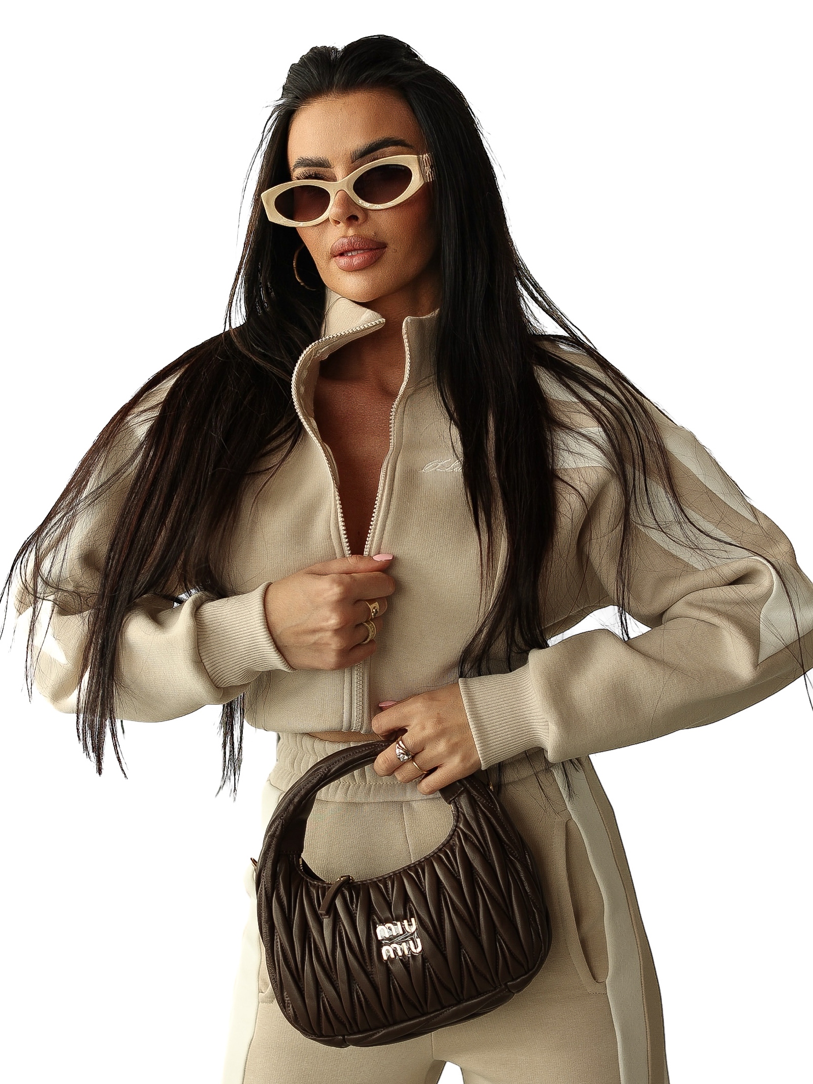 Komplet dresowy damski DABI OLAVOGA beżowy Komplet dresowy damski DABI OLAVOGA beżowy