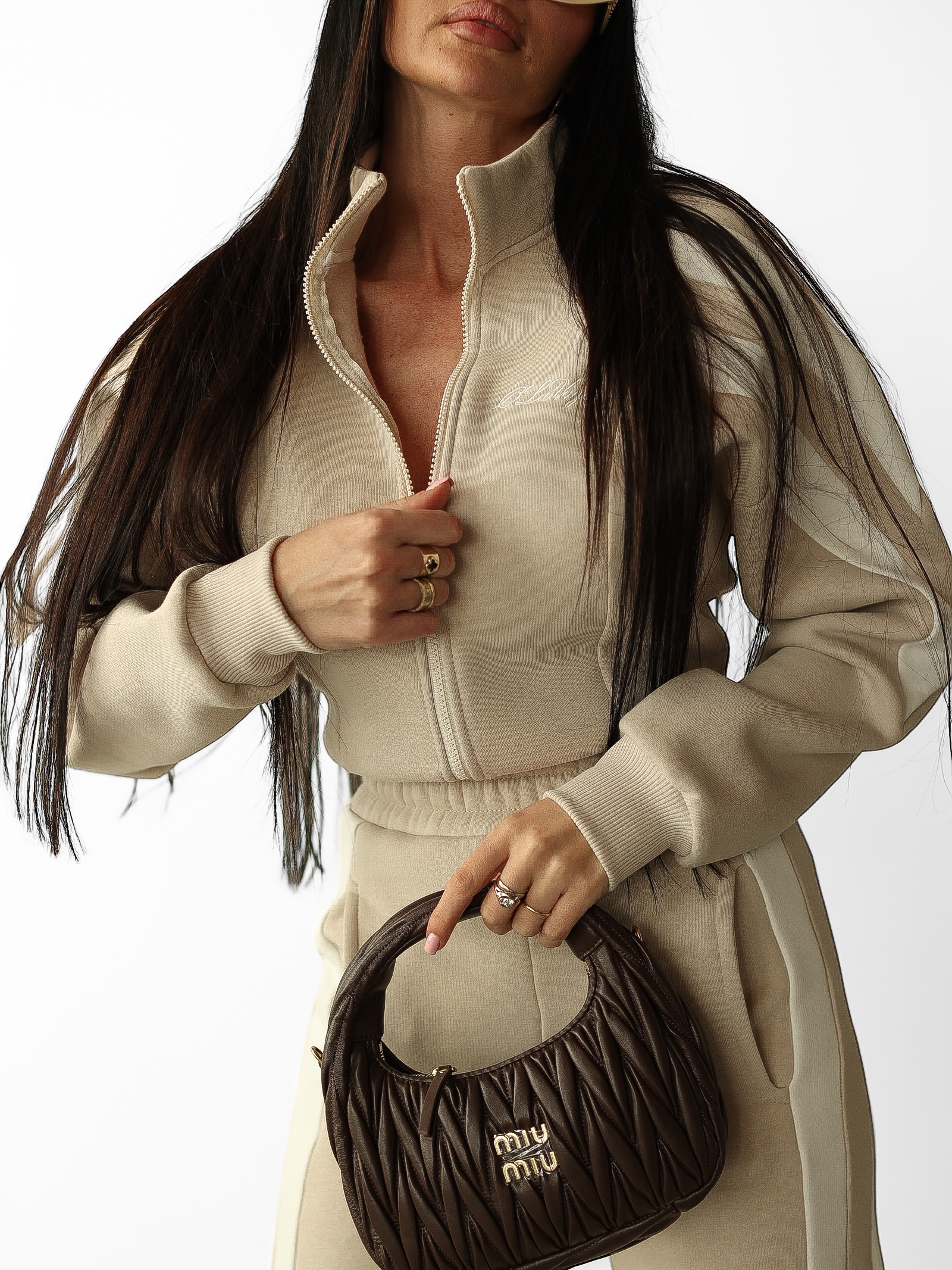 Komplet dresowy damski DABI OLAVOGA beżowy Komplet dresowy damski DABI OLAVOGA beżowy