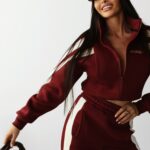 Komplet dresowy damski DABI OLAVOGA bordowy