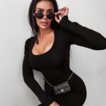 Kombinezon dopasowany SALOPE OLAVOGA czarny