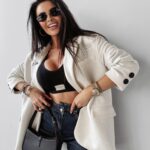 Marynarka oversize SAKKO OLAVOGA ecru