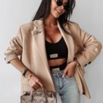 Marynarka oversize SAKKO OLAVOGA beżowa