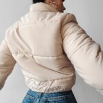 Kurtka pikowana damska SKRIV OLAVOGA beż