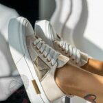 Trampki na grubej podeszwie Madam Postes beżowe