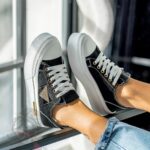 Trampki na grubej podeszwie Madam Postes czarne