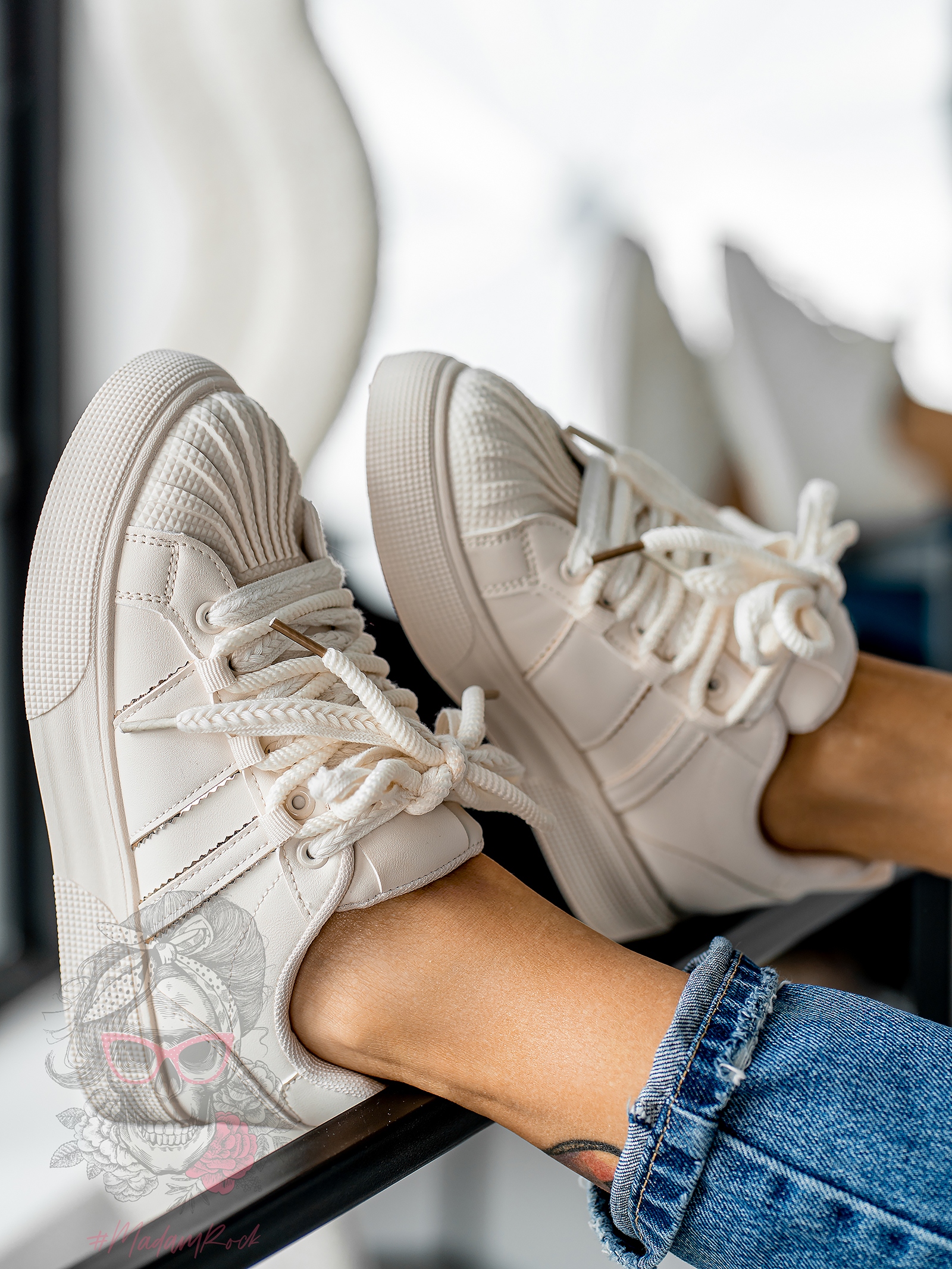 Buty sportowe Rock Bospo jasnobeżowe