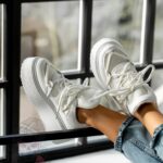 Buty sportowe na platformie Madam Dolle białe