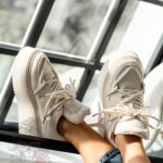 Buty sportowe na platformie Madam Dolle beżowe