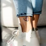 Buty sportowe na platformie Madam Dolle beżowe